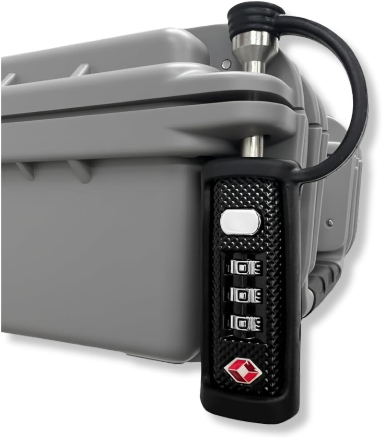 Shows the core product clearly against a white background to help shoppers identify the luggage lock and understand its design and functionality.