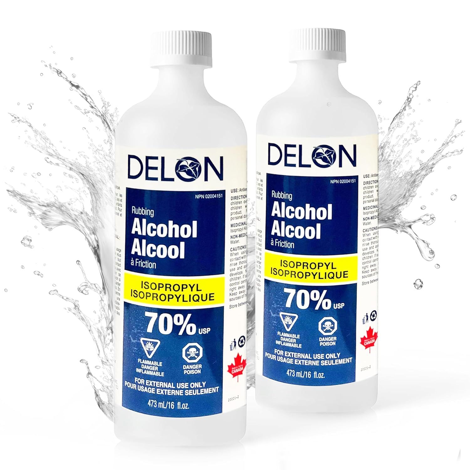 Shows two bottles of rubbing alcohol clearly on a white background to help shoppers identify the product and understand they may receive multiple units or that this is the standard product…