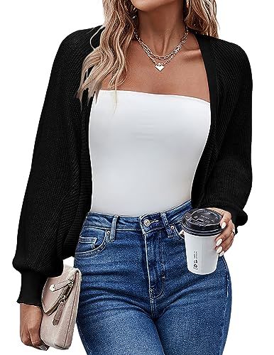 Shows how the cardigan fits and looks when worn, helping shoppers visualize the product on themselves and understand the styling possibilities.