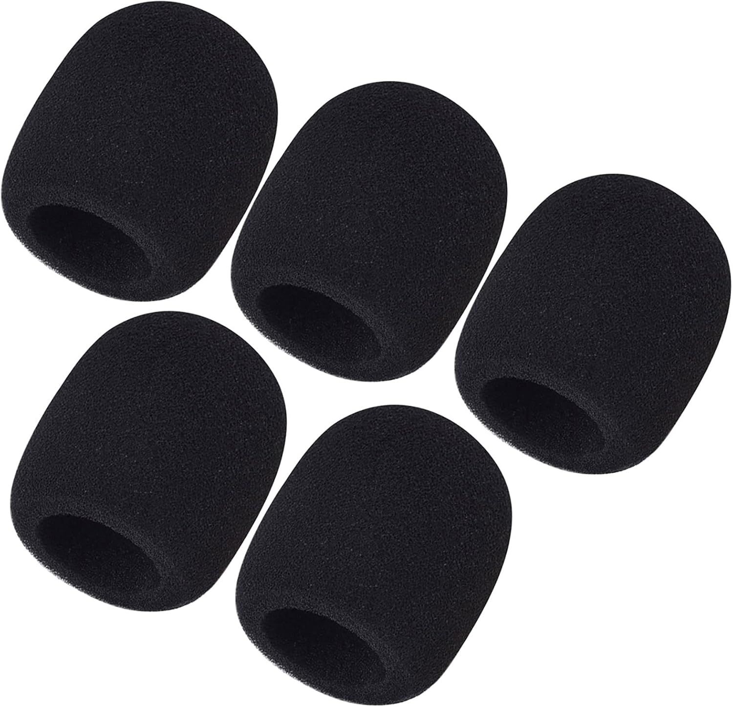 Shows the core product clearly on a white background to help shoppers quickly identify the microphone foam windscreens being sold and understand that multiple units are included.