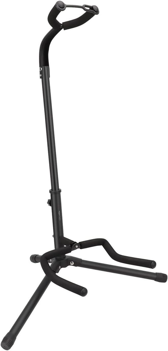 Shows the core product clearly against a white background to help shoppers quickly identify the guitar stand being sold and understand its design and structure.