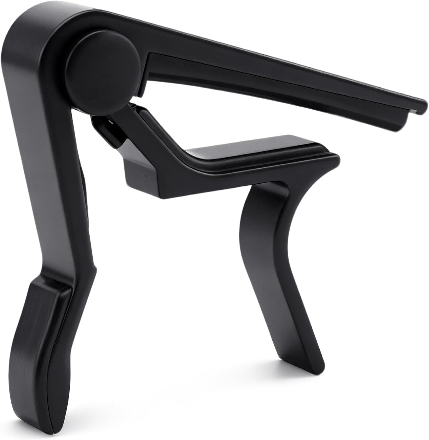 Shows the core product clearly against a white background to help shoppers quickly identify the guitar capo being sold and comply with Amazon main image requirements.