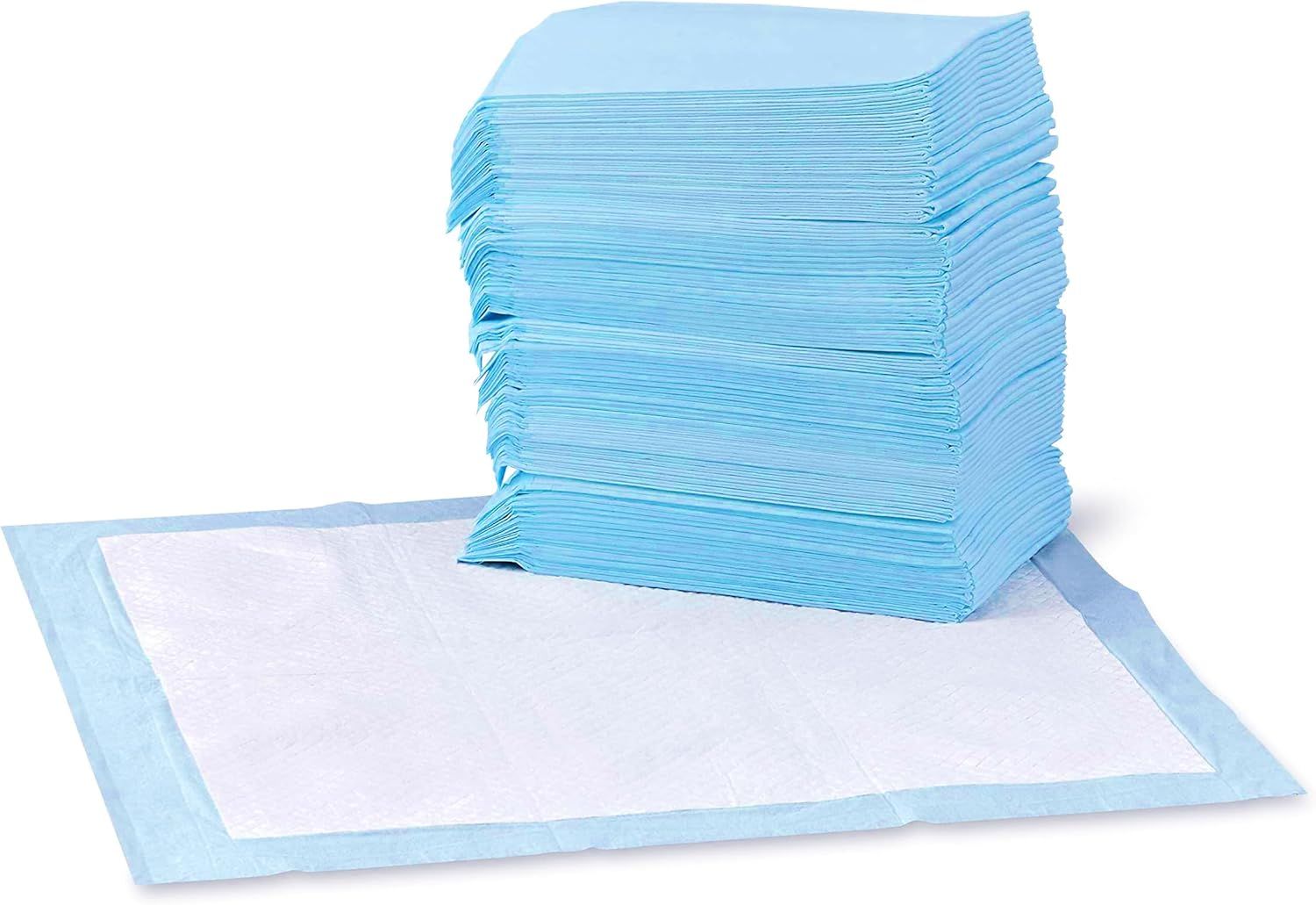 Shows the core product as a large stack of disposable pads to communicate bulk value and quantity included in the purchase.