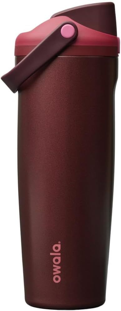 Displays the core product clearly on a clean white background to show the tumbler's design, color, and key features like the flip-top lid and carrying strap.