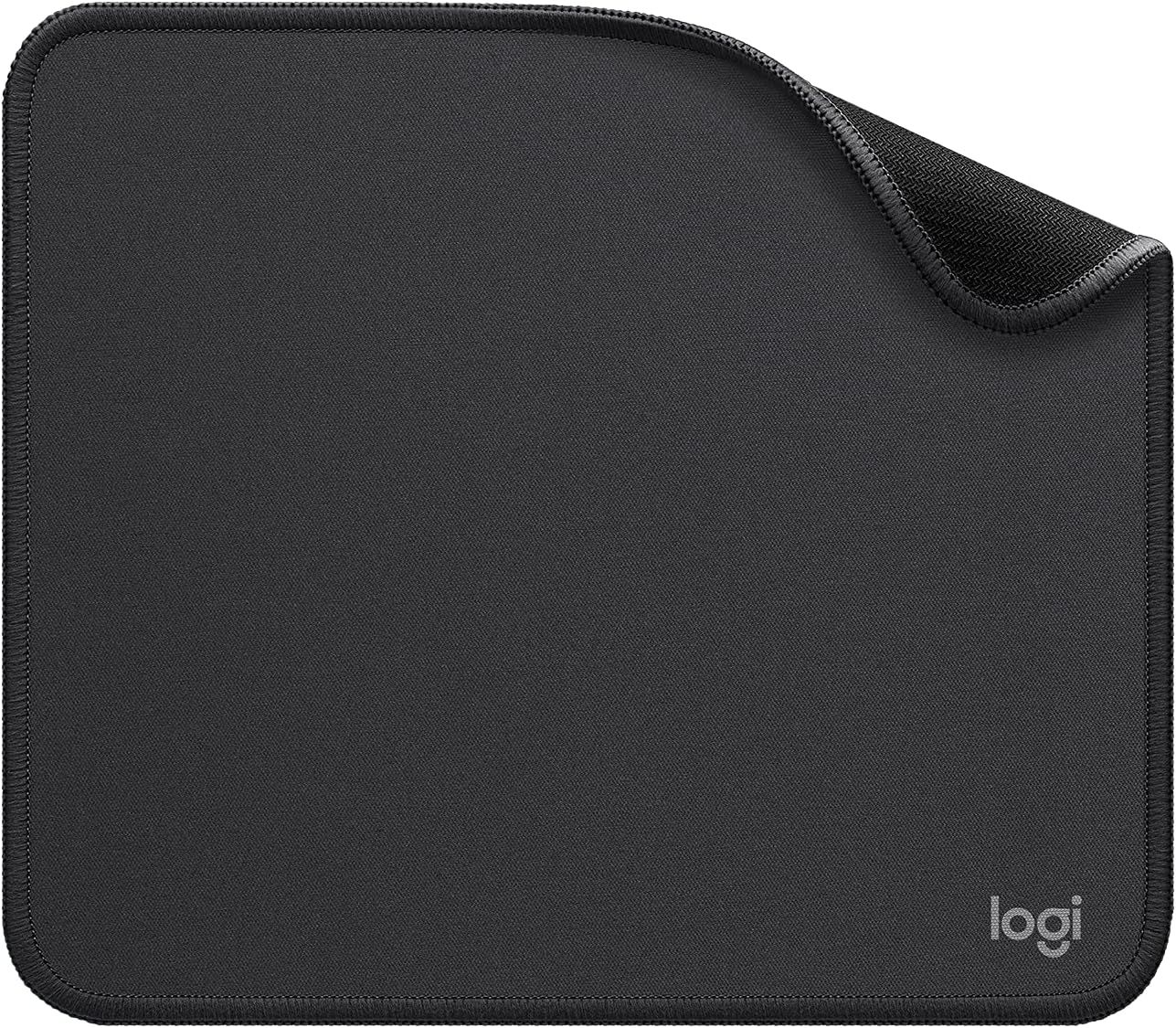 Displays the core product clearly on a neutral background to show the mouse pad's size, shape, stitched edges, and branding.
