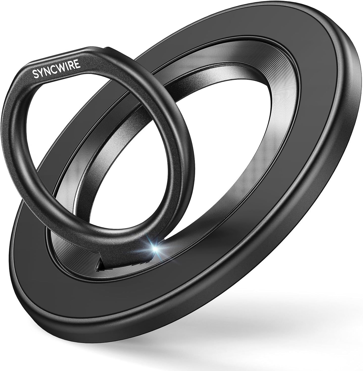 Displays the core product clearly on a clean white background to show shoppers exactly what they will receive - a set of threaded adapter rings for camera lenses. Uses a subtle drop shadow and…