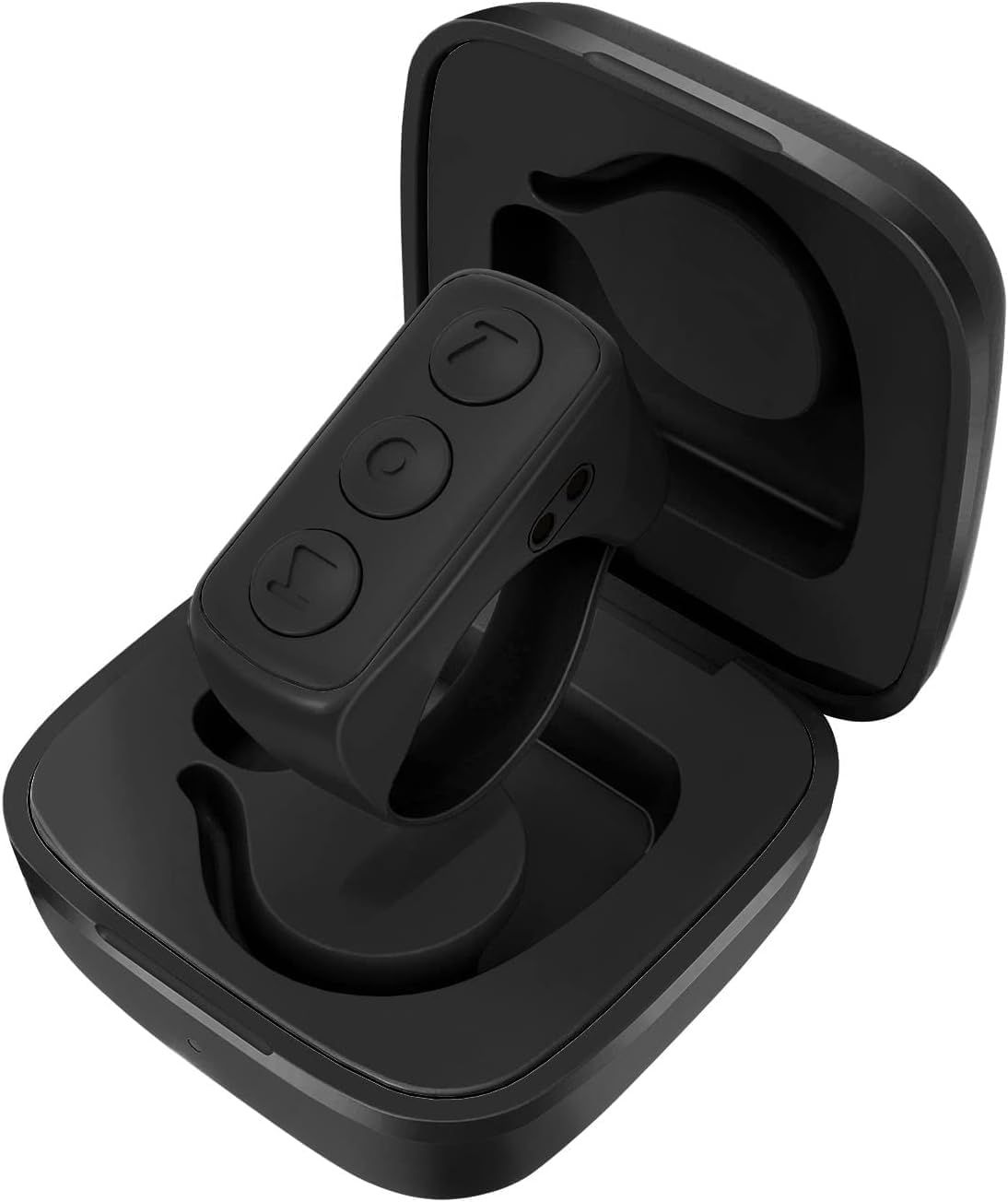 Displays the core product - wireless earbuds with their charging case - in a clean, catalog-style presentation to show shoppers exactly what they will receive. Uses subtle drop shadows beneath the…
