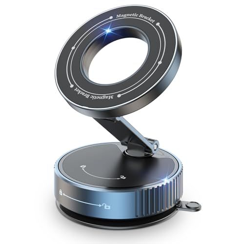 Displays the core product clearly to show its design, adjustable ring light feature, and compact base, helping shoppers understand what they are purchasing. Uses a subtle drop shadow and gradient…