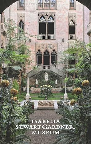 Communicates the product's connection to the Isabella Stewart Gardner Museum, establishing authenticity and cultural prestige through the iconic courtyard setting.