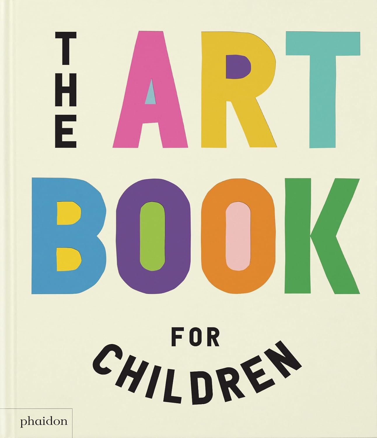 Shows the retail packaging of the art book for children, displaying the colorful cover design that communicates the product's educational and creative nature to potential buyers.