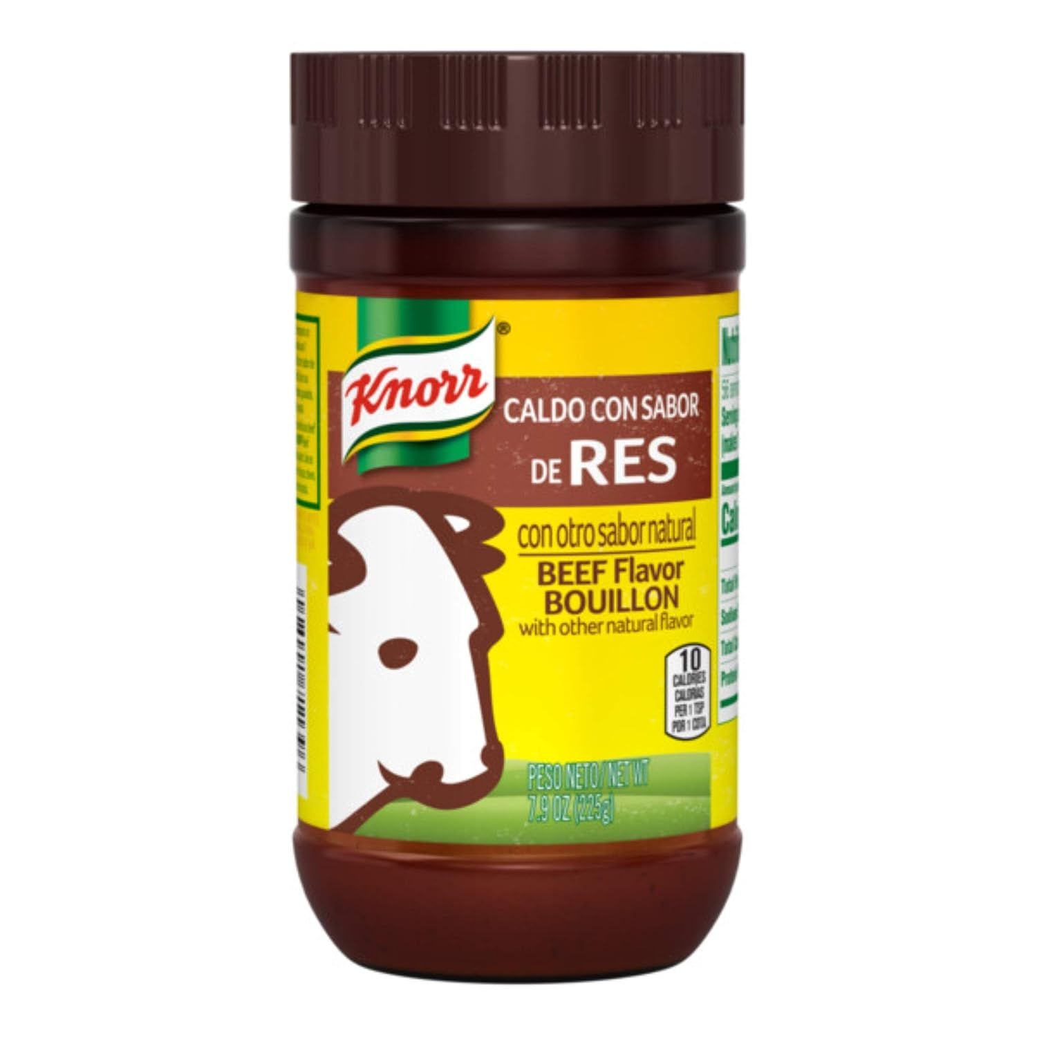 Displays the core product clearly on a white background to show shoppers exactly what they will receive, emphasizing the Knorr brand and beef flavor bouillon variety. Shows the actual retail…