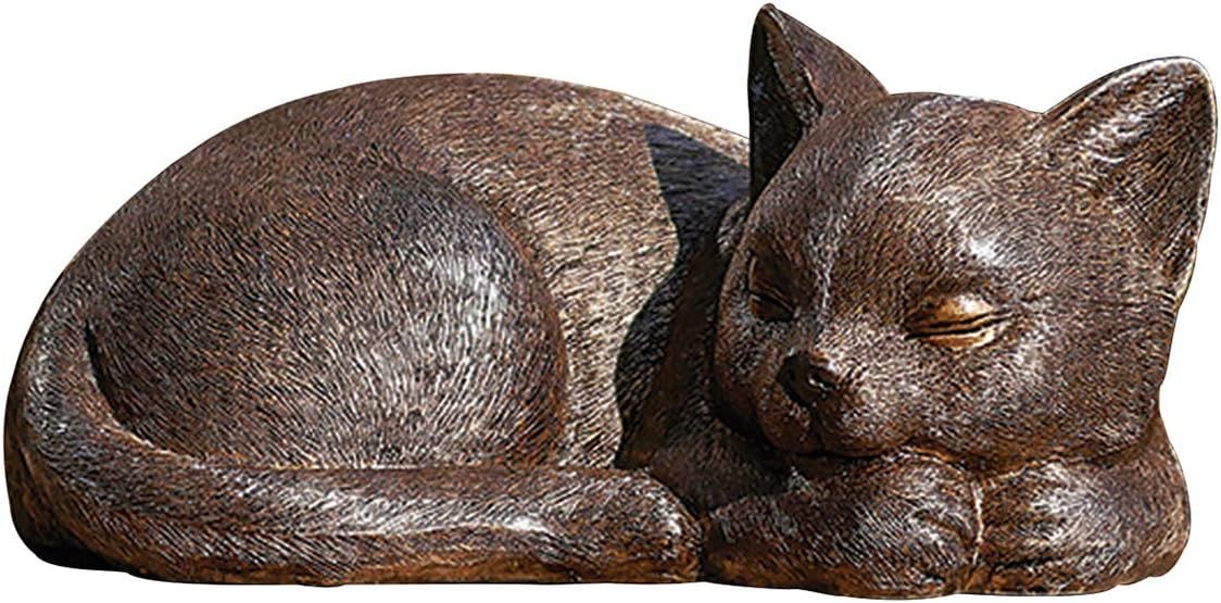 Displays the core product, a decorative cat statue, clearly showing its design, texture, and craftsmanship to help shoppers evaluate its appearance and style.