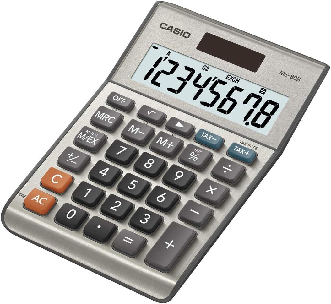 Shows the core product clearly with all buttons and display visible so shoppers can see the calculator's layout, features, and professional design.