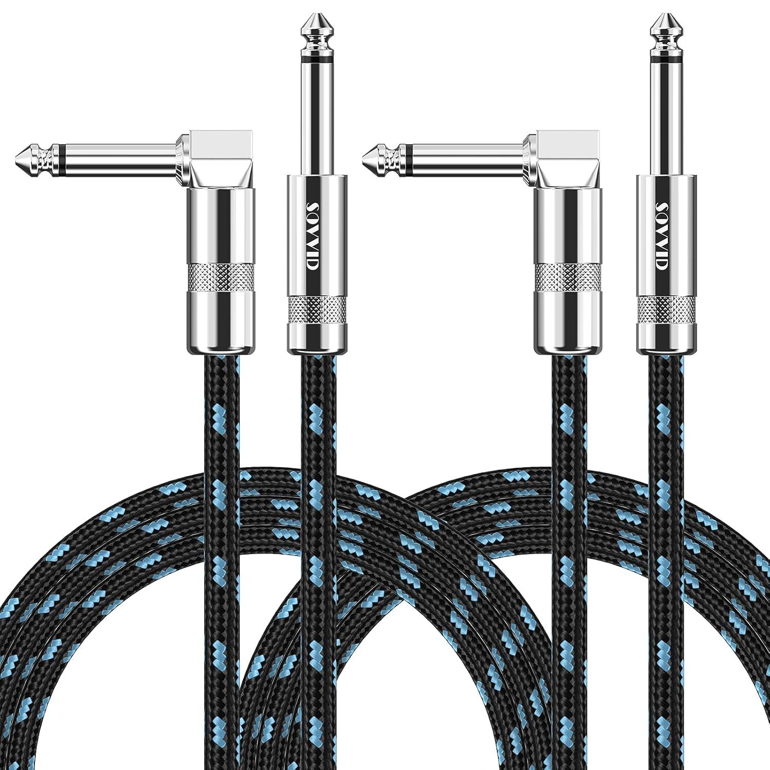 Displays the core audio cable product with high-quality metal connectors and braided cable construction to communicate durability and professional-grade quality to shoppers.