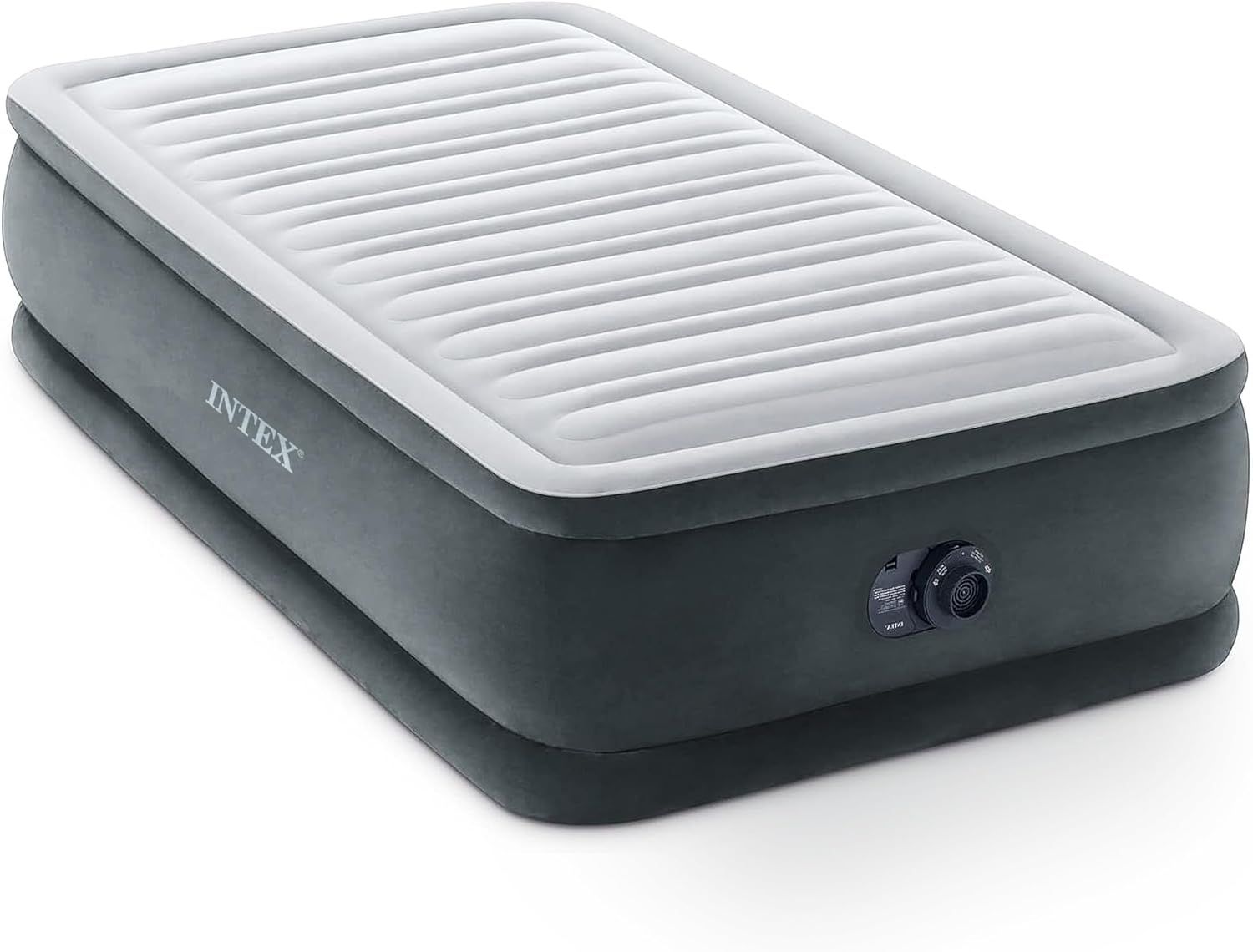 Displays the core product clearly on a white background to show the air mattress design, elevated height, and integrated pump feature.