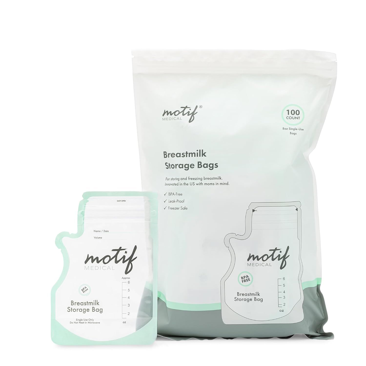 Displays the core product packaging and individual storage bag to show shoppers exactly what they will receive, emphasizing the product's key features like BPA-free materials, leak-proof design, and…