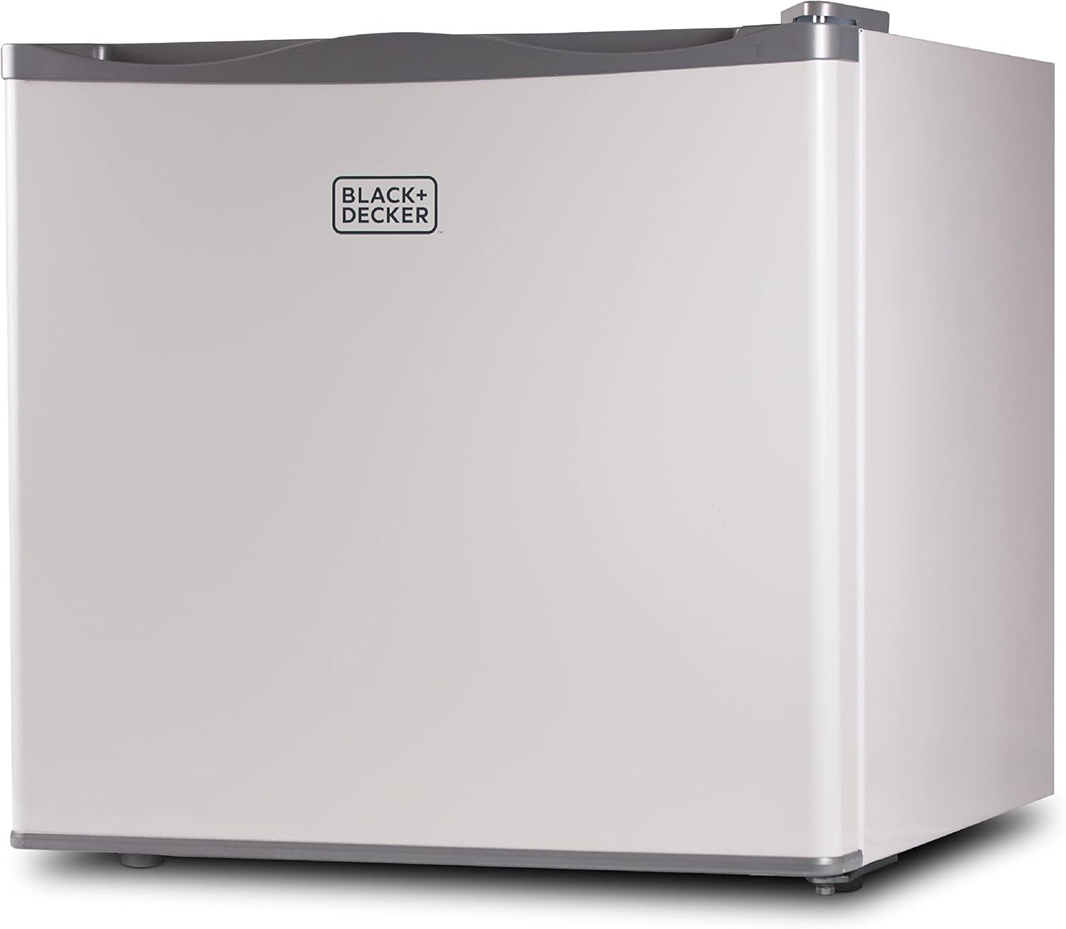 Displays the core product clearly on a white background to show the compact refrigerator's clean design and brand identity, helping shoppers understand what they are purchasing.
