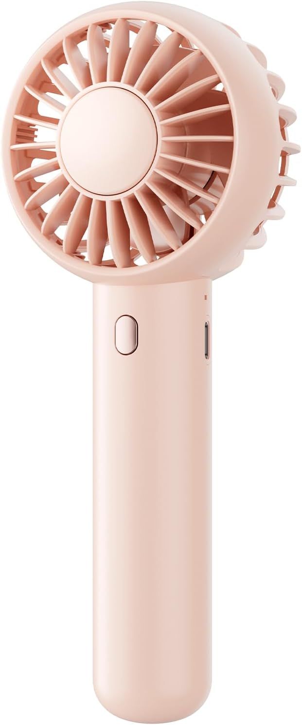 Displays the core product clearly on a white background to show the handheld fan's design, color, and form factor for catalog browsing.