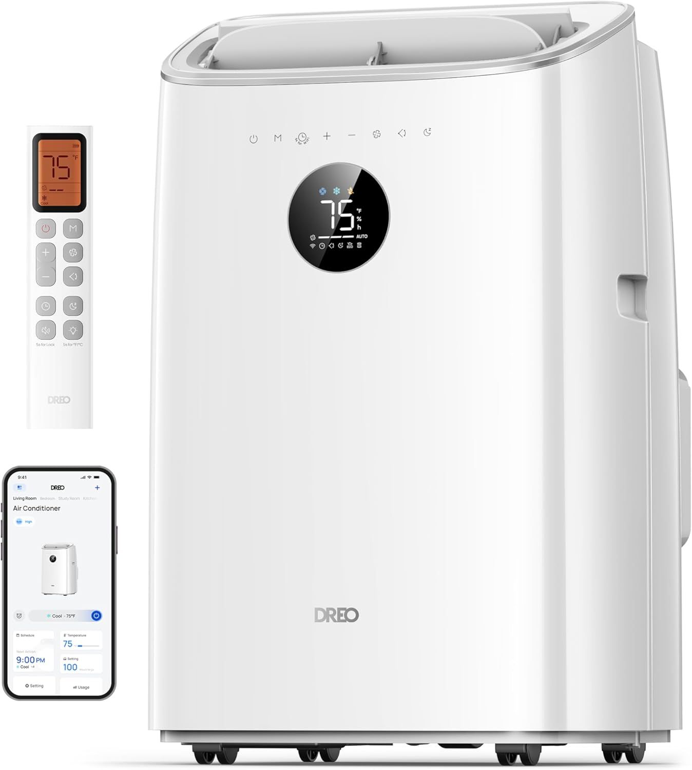 Shows the core product clearly with its key features visible, including the digital temperature display and control panel, to help shoppers understand what they are purchasing. Demonstrates that the…