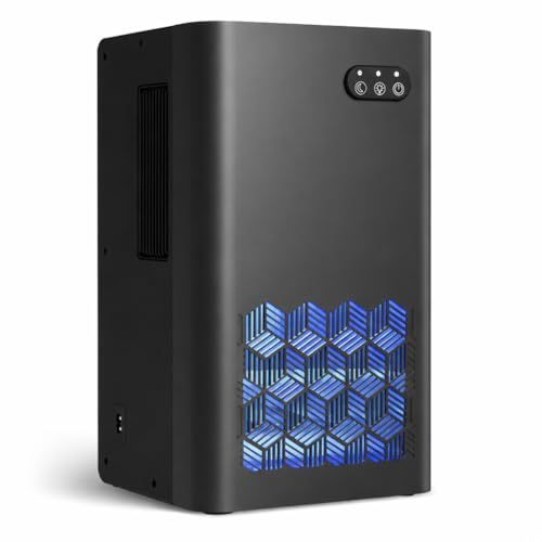 Displays the core product, a gaming PC tower with illuminated LED front panel, to show shoppers the design and aesthetic appeal of the case. Uses a subtle drop shadow and gradient background to give…