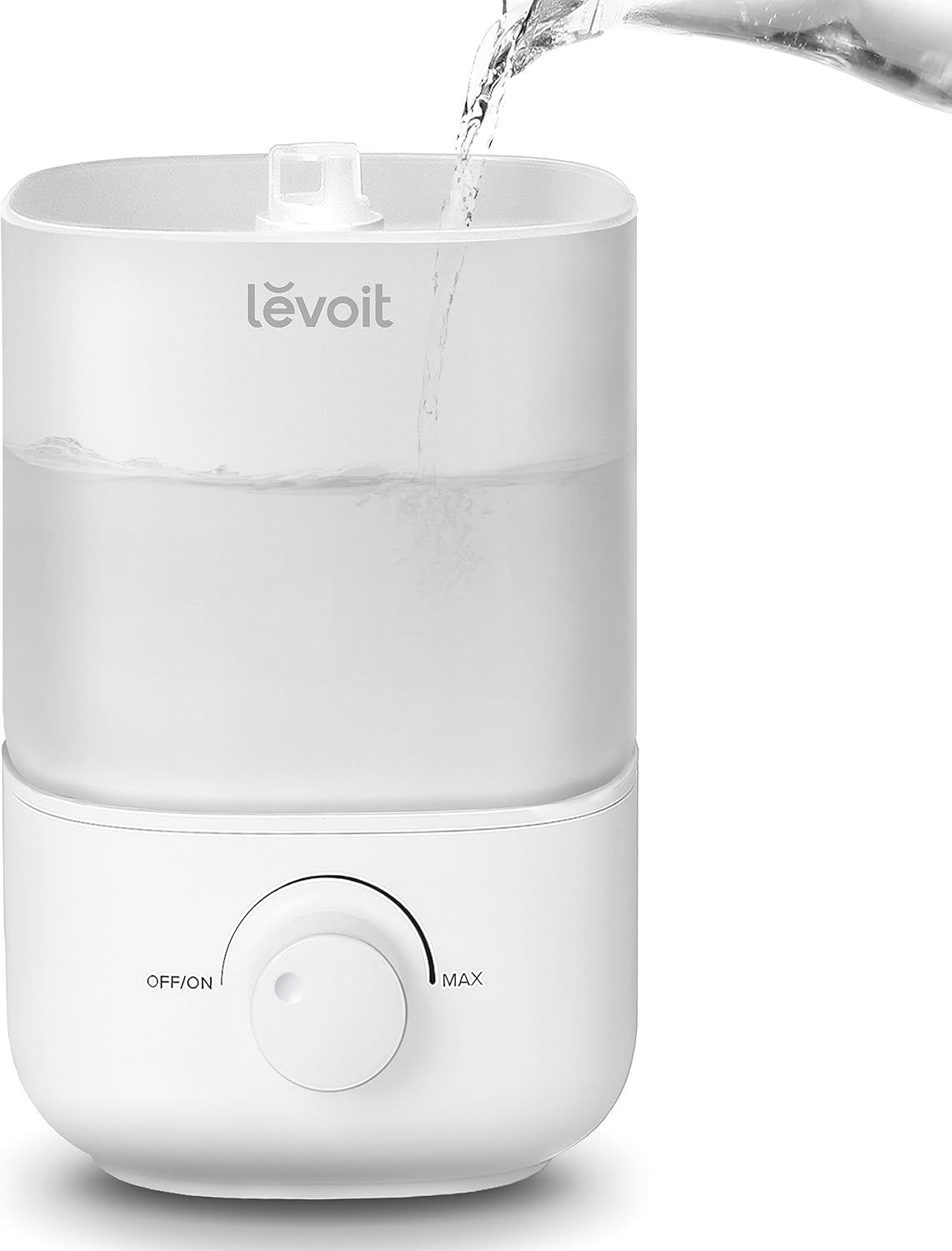Shows the humidifier actively being filled with water and demonstrates how it works, reassuring shoppers about its ease of use and functionality. Displays the core product clearly with its branding,…