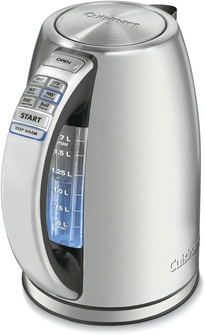 Displays the core product clearly on a white background, showing the kettle's design, control panel with temperature presets, and water level indicator to help shoppers understand what they are…