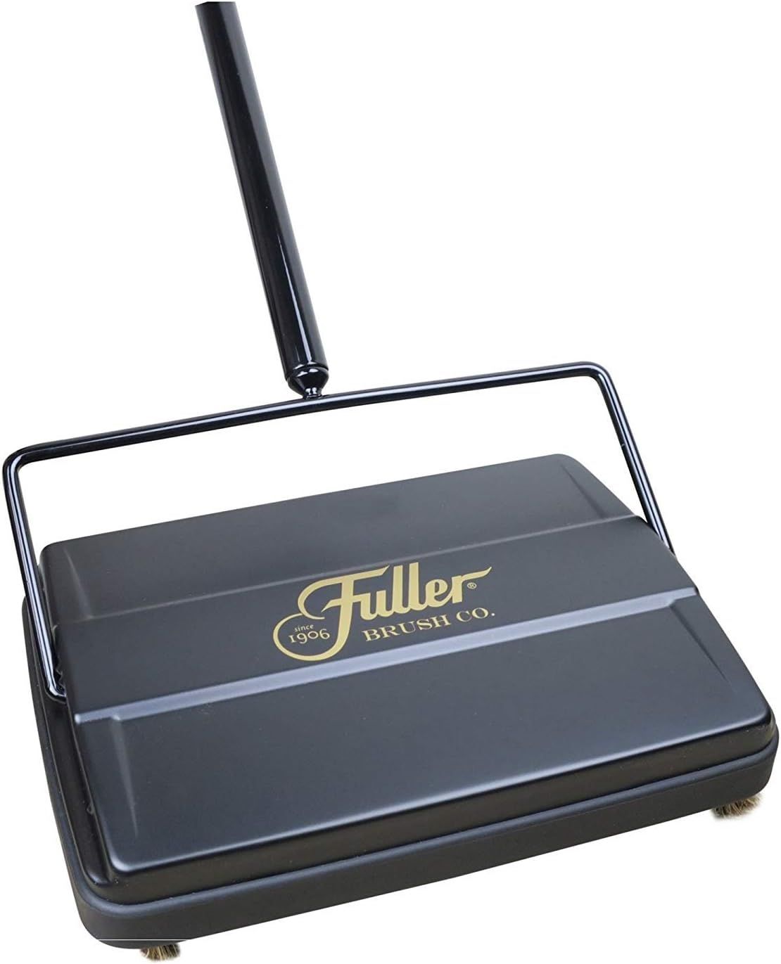 Displays the core product clearly on a white background to show shoppers exactly what they will receive, emphasizing the Fuller Brush brand and the sweeper's clean, professional design.