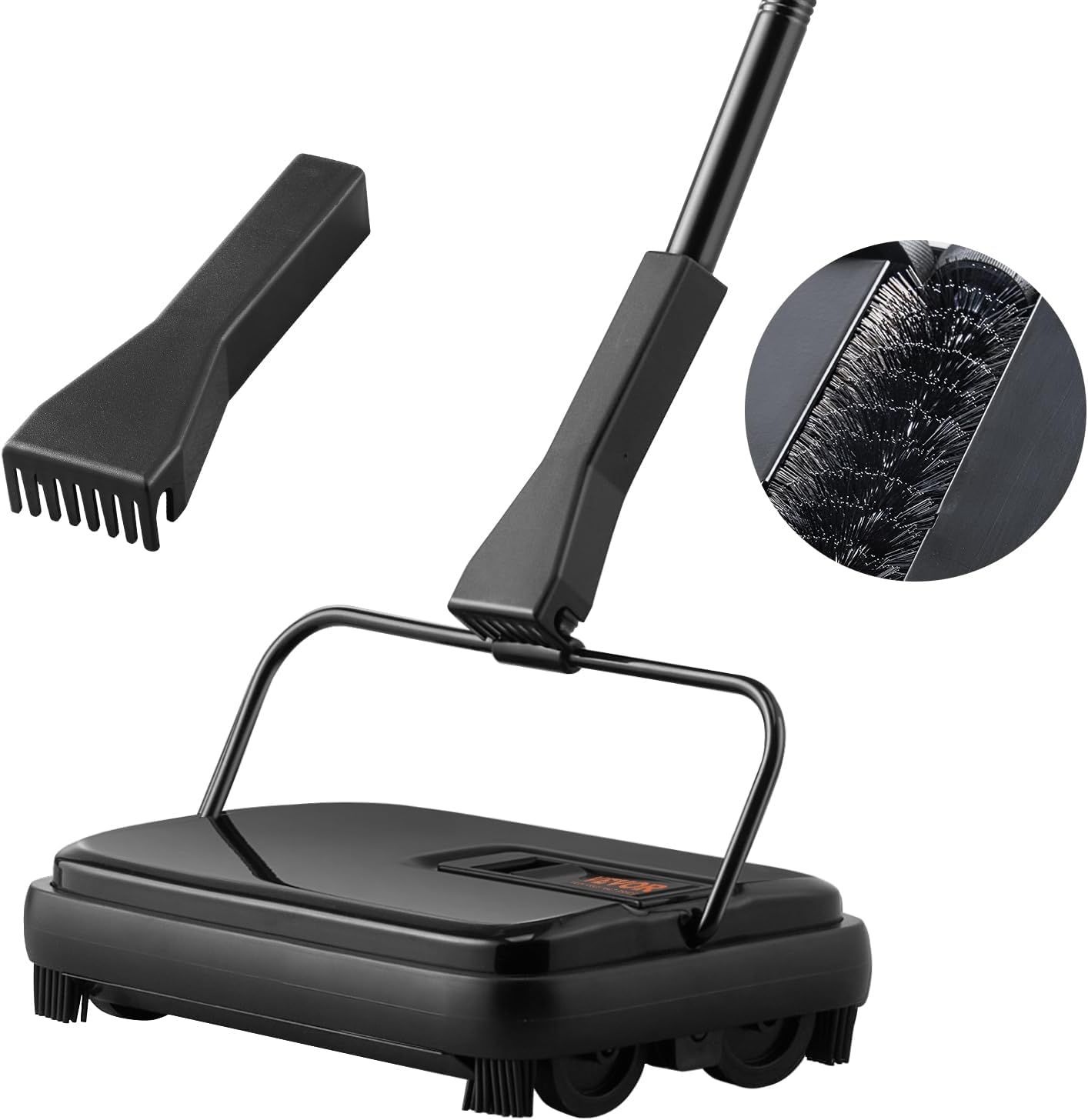 Shows the core grill cleaning product with its main components and brush detail to communicate what the shopper will receive and how it works. Demonstrates that the product includes multiple…