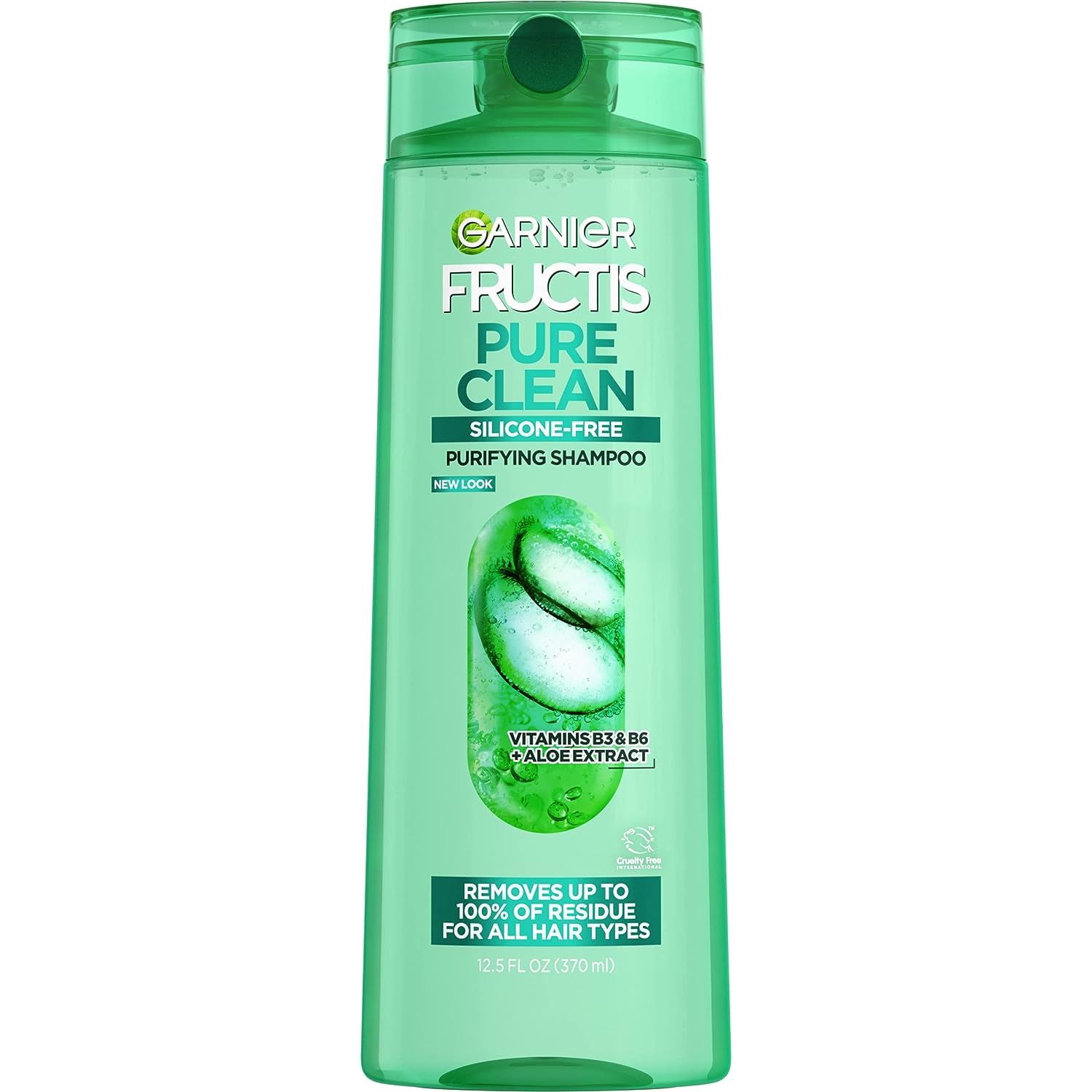 Displays the core product, a Garnier Fructis Pure Clean shampoo bottle, clearly showing the brand, product line, and key features to help shoppers identify and evaluate the item.