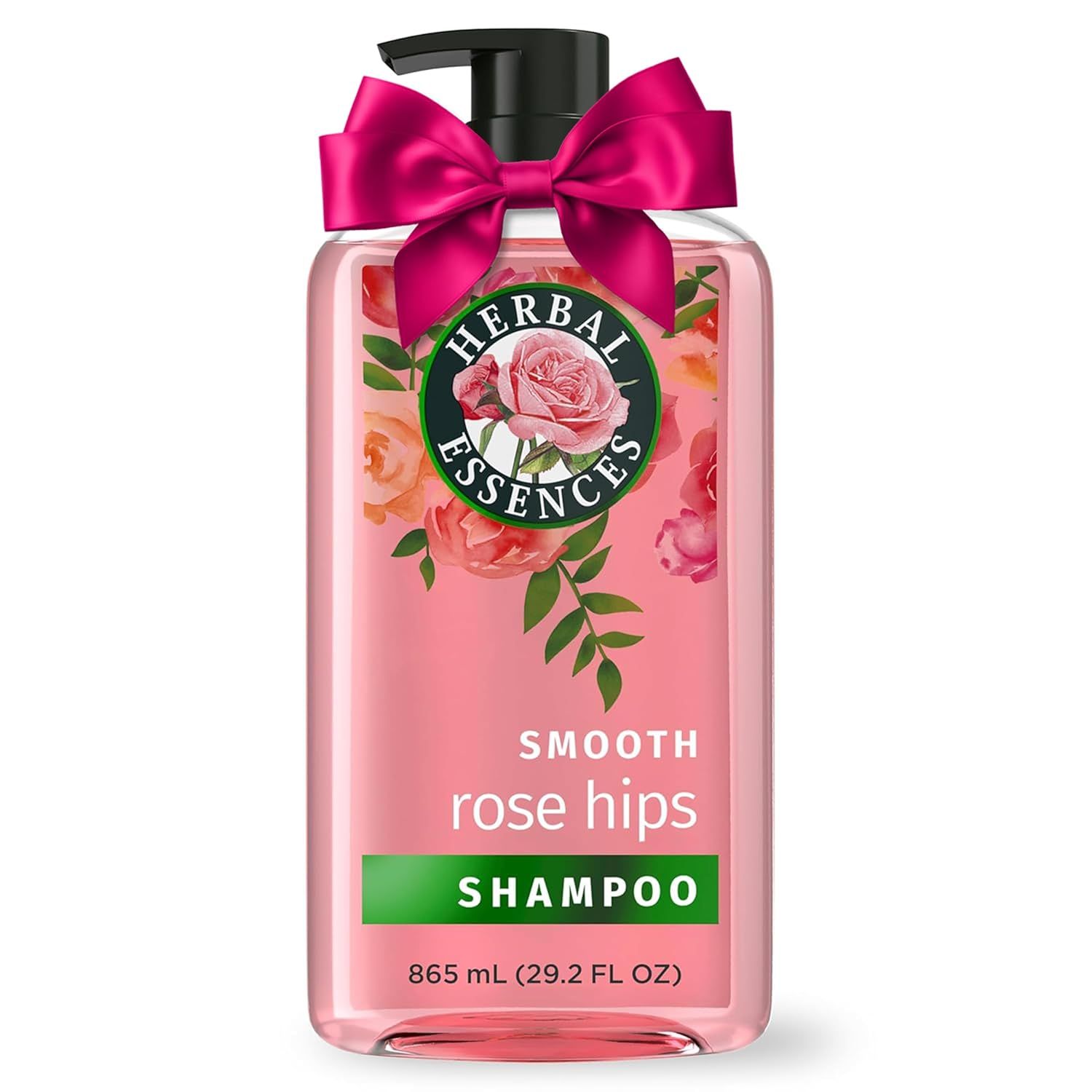 Displays the core product clearly on a clean white background, allowing shoppers to see the bottle design, branding, size, and scent variant. The decorative pink bow adds visual appeal and…