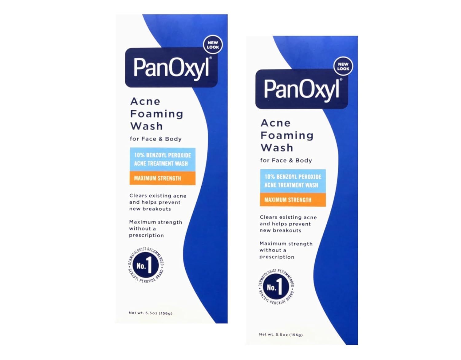 Displays the core product packaging clearly to show shoppers what they will receive, emphasizing the maximum strength acne treatment formula with 10% benzoyl peroxide. Shows the retail packaging…