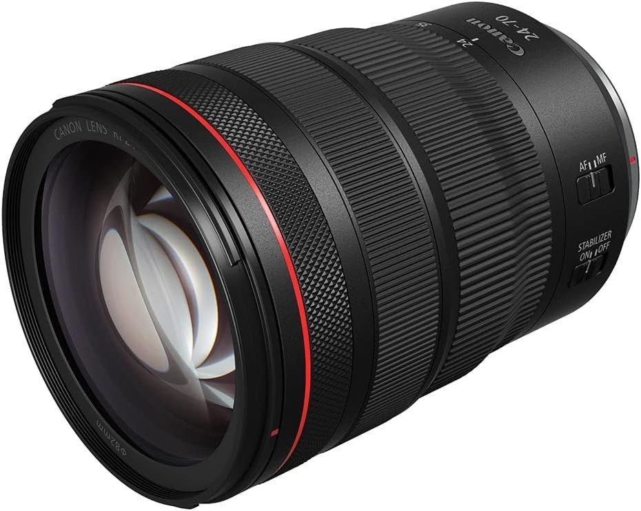 Displays the Canon camera lens as the core sellable product in a clean, catalog-style presentation that allows shoppers to clearly see the product design, build quality, and key features like the…