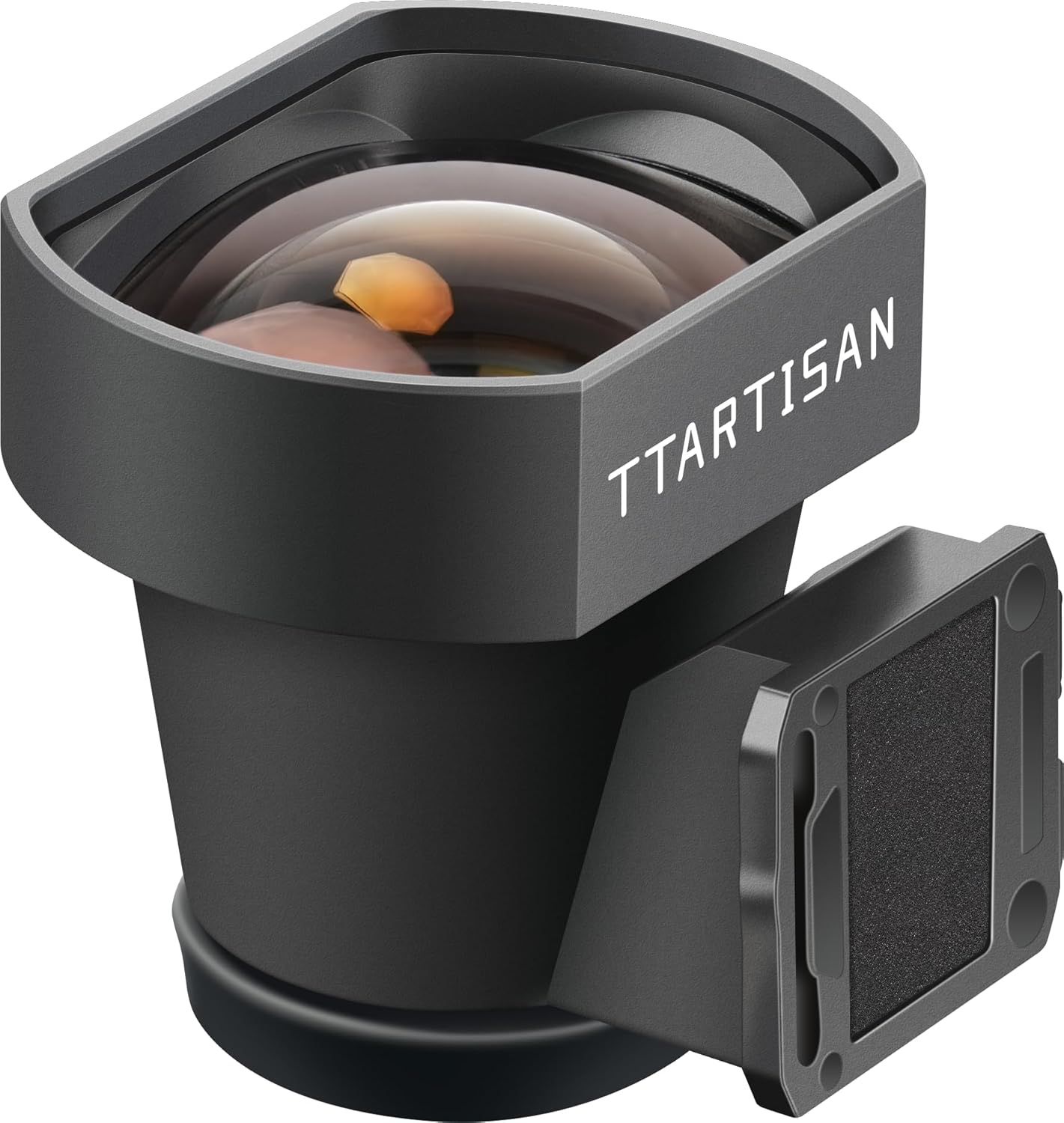 Displays the TTArtisan camera lens attachment clearly to show its design, build quality, and mounting mechanism, helping shoppers understand what they will receive.