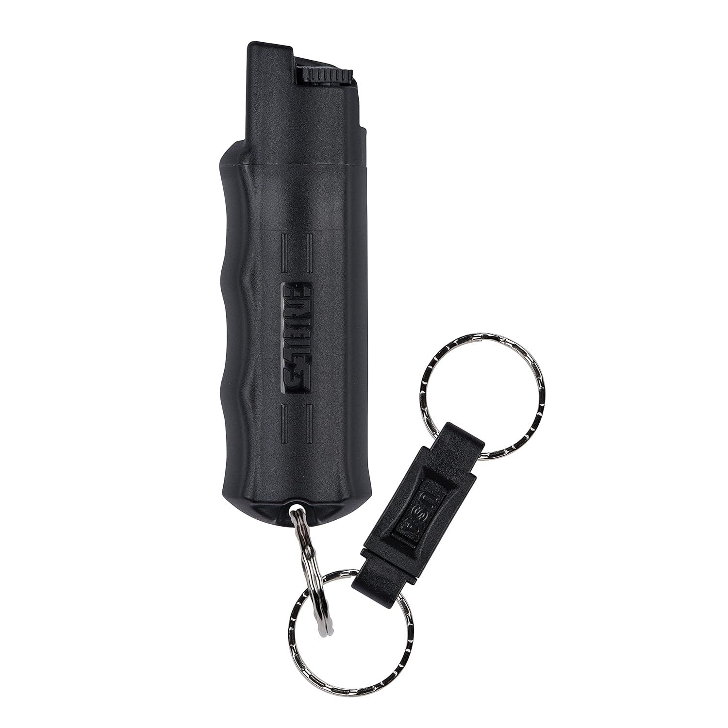 Shows the core product clearly on a white background to help shoppers understand what they are purchasing - a personal safety device with convenient keychain carry system. Demonstrates that the…