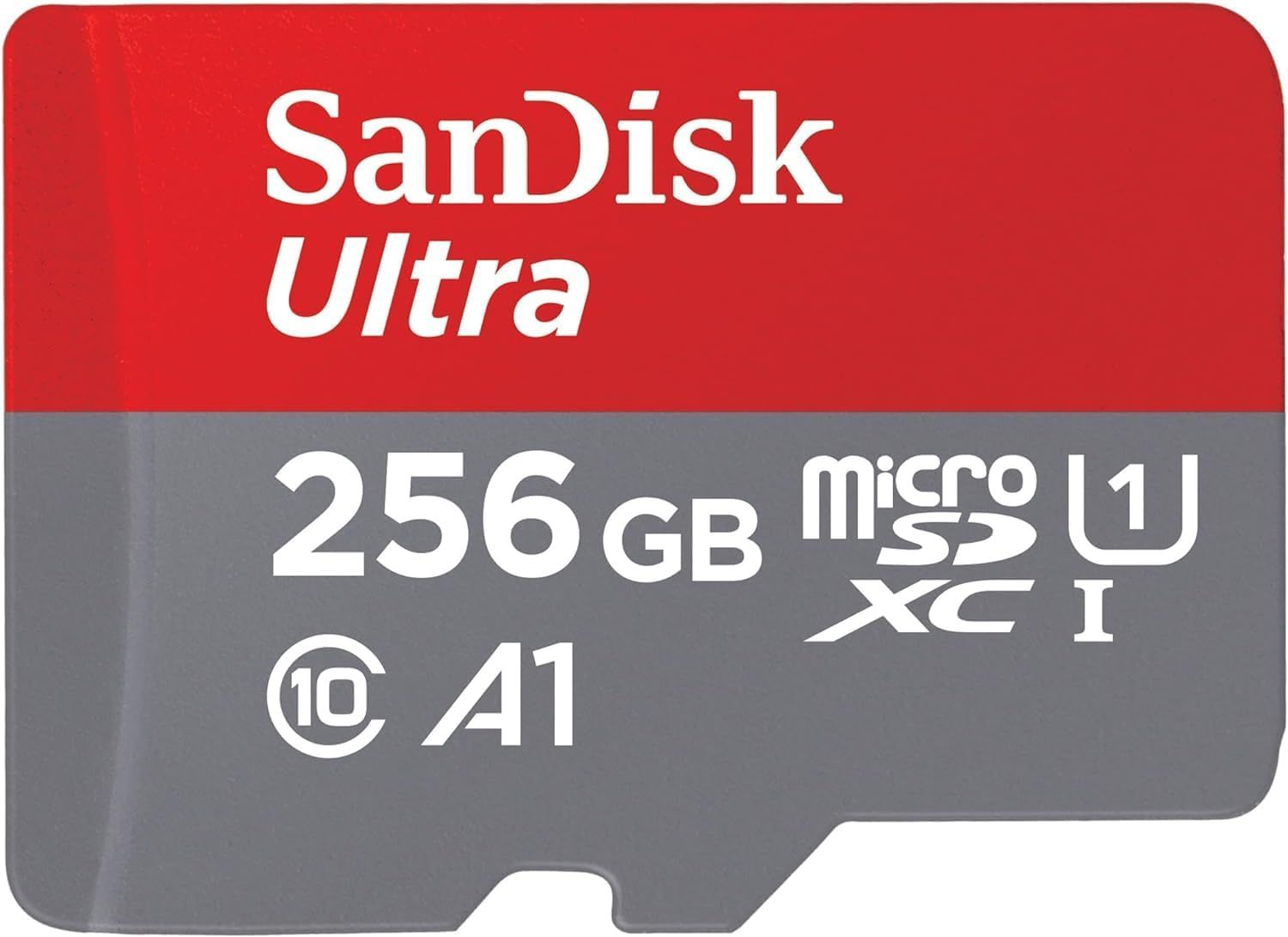Displays the core product, a SanDisk Ultra microSD memory card, with clear visibility of brand, capacity, and technical specifications to help shoppers quickly identify the storage solution they need.