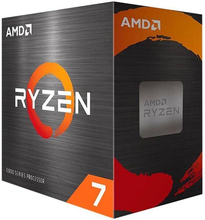 Shows the official retail packaging the buyer will receive, communicating authenticity and brand presentation of the AMD Ryzen processor. Displays the core product through the window cutout in the…