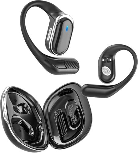 Shows the complete product offering including the pair of wireless earbuds and their charging case, allowing shoppers to see the design, form factor, and what's included in the package. Displays all…