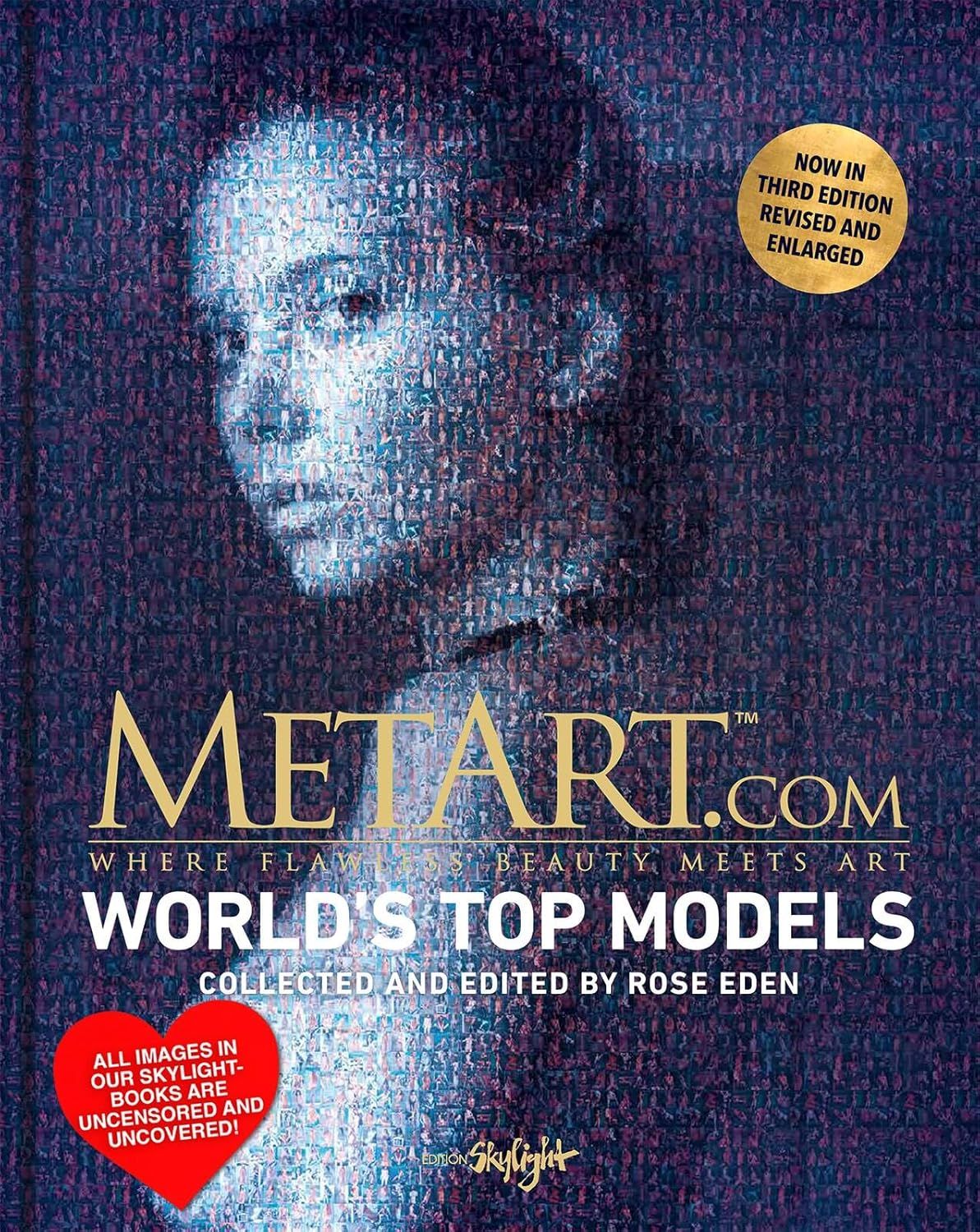 Shows the physical book packaging with cover art and branding to communicate what the buyer will receive and establish the product's premium artistic positioning. Uses graphic overlay badges to…