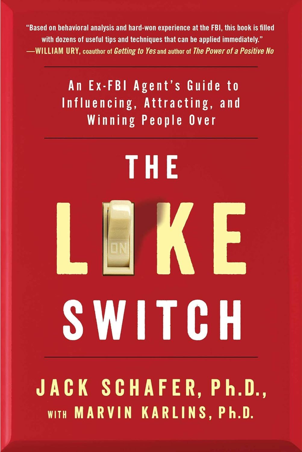 Shows the core product, a book titled The Like Switch, clearly displaying the cover design, title, subtitle, author names, and endorsement quote to help shoppers identify and evaluate the book.