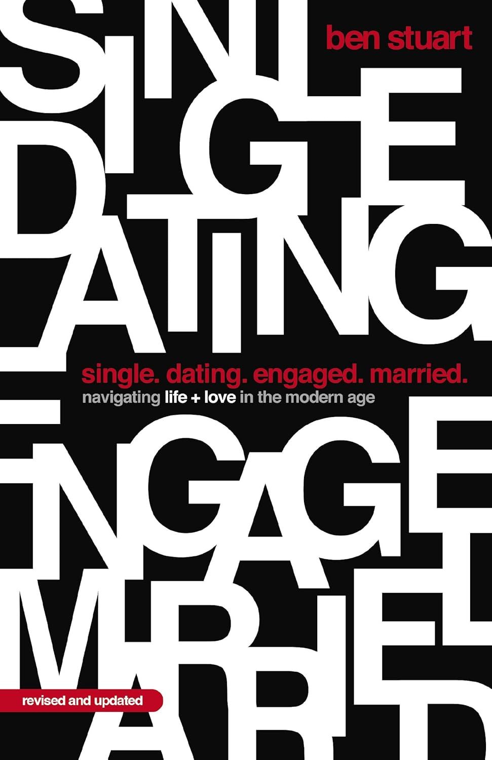 Shows the retail packaging of the book with its bold typographic cover design to help shoppers identify the product and understand its topic about relationships and modern dating.