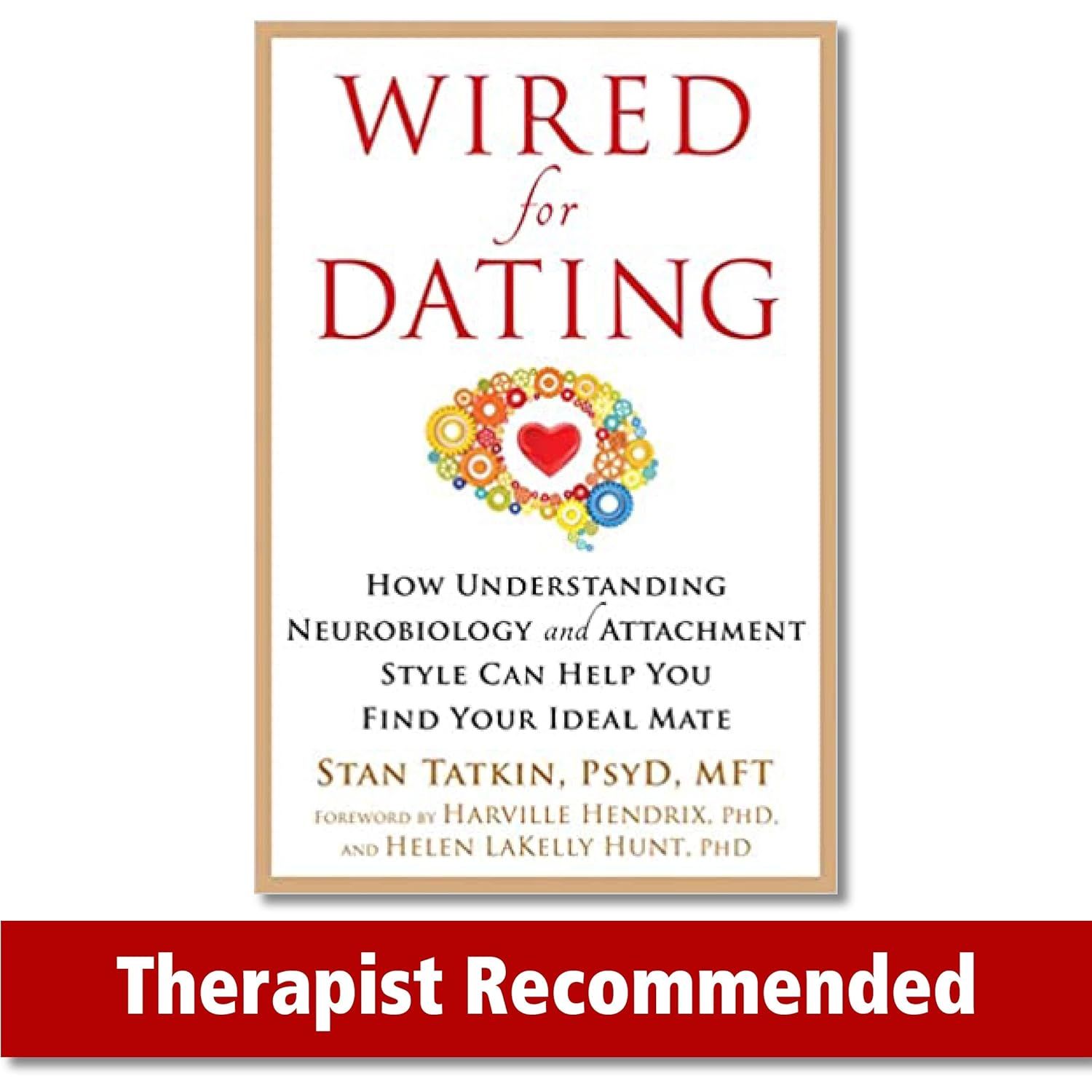Shows the book product clearly with its title, subtitle, and author information so shoppers can identify the exact item they are purchasing. Adds a red banner with Therapist Recommended text to…