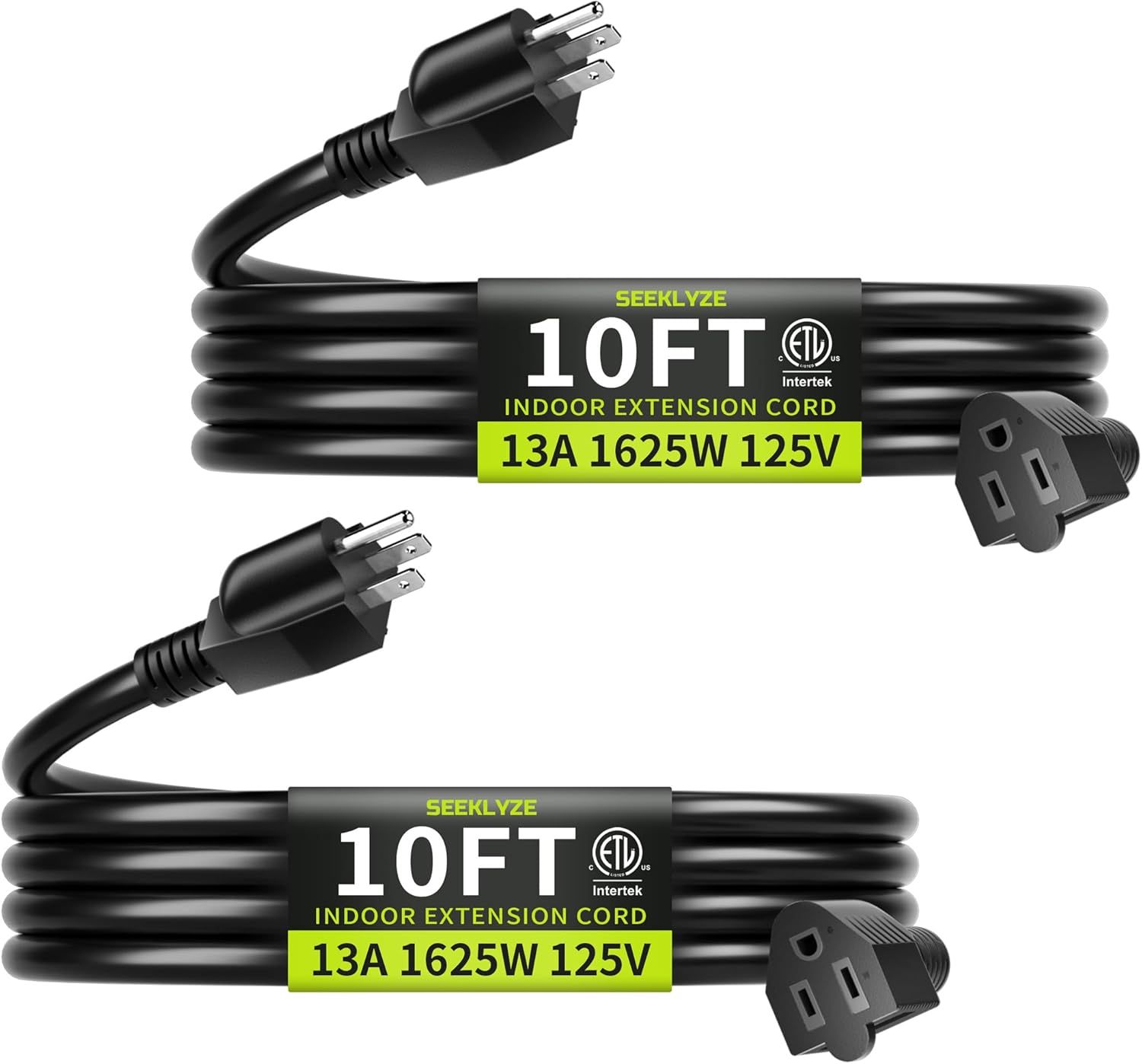 Shows the core product clearly with key specifications and safety certifications to help shoppers understand the length, power capacity, and quality standards of the extension cord. Uses bright…