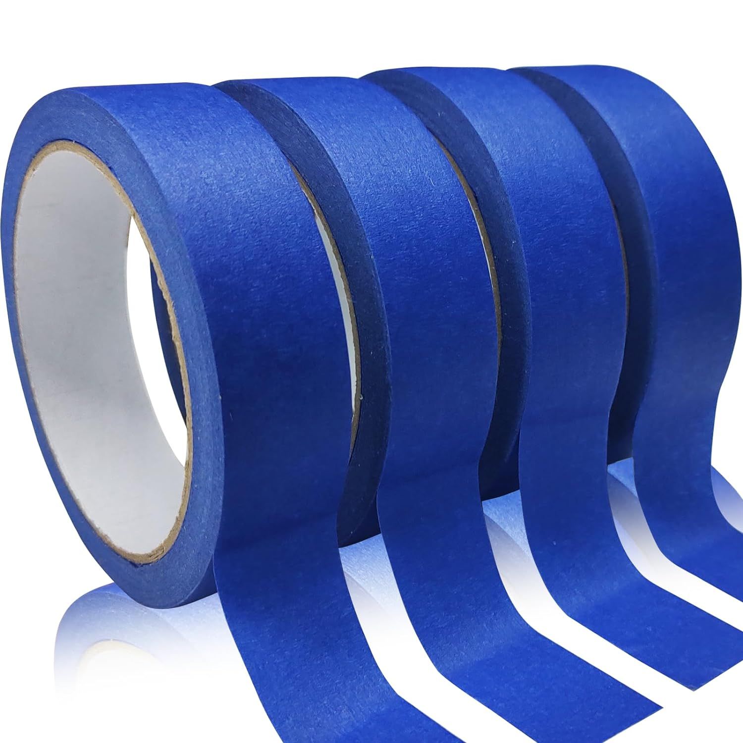 Shows the core product clearly—multiple rolls of blue painter's tape—in a clean catalog-style presentation to help shoppers understand what they are purchasing.