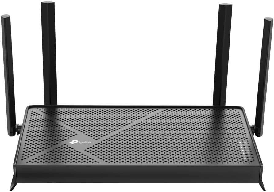 Displays the core sellable product, a TP-Link router with multiple antennas, in a clear catalog-style view on a white background to show the product design and form factor.