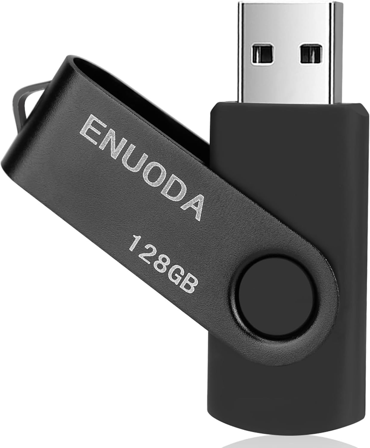 Shows the core product clearly on a white background, displaying the brand name, storage capacity, and rotating swivel mechanism to help shoppers understand what they are purchasing.