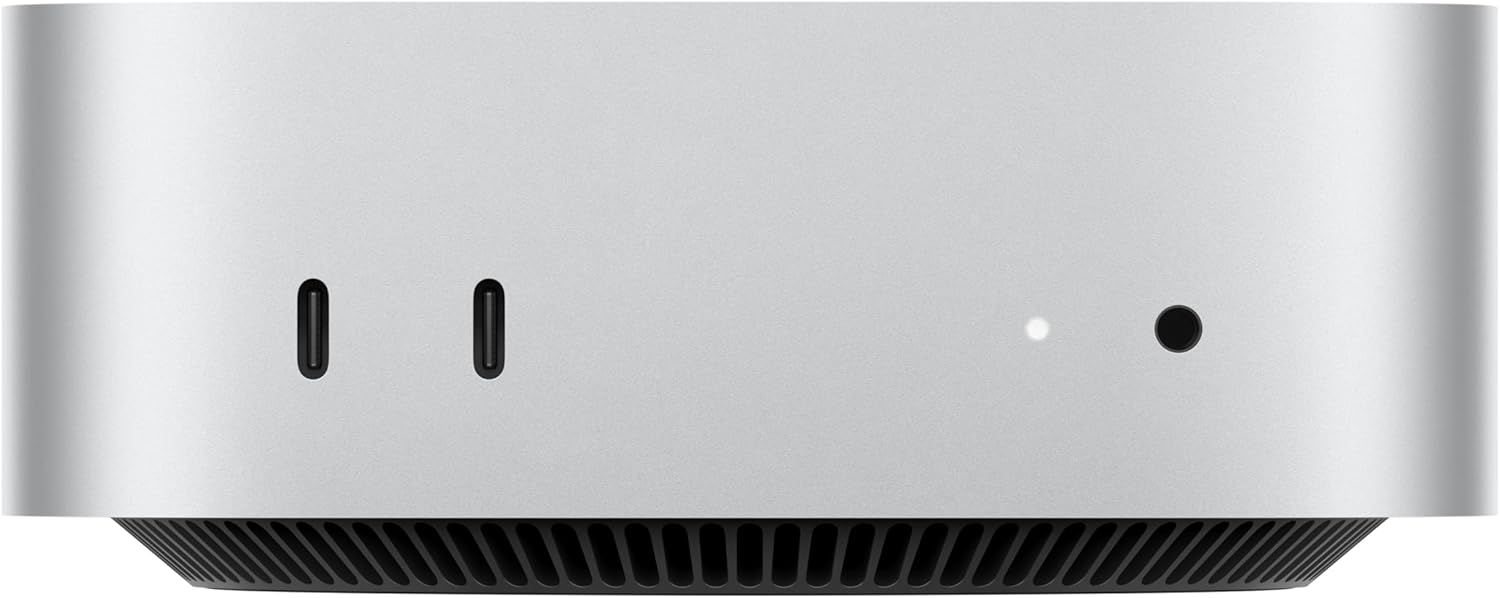Displays the core product with a clean, minimalist aesthetic to showcase the sleek design and port layout of what appears to be a computer or electronic device.