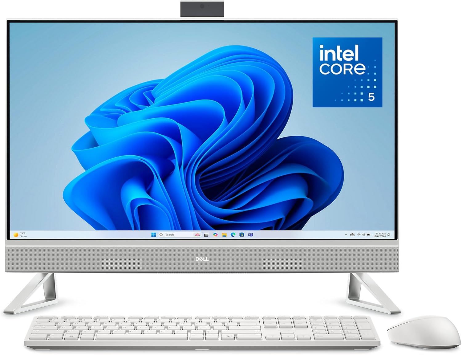 Displays the complete desktop computer system including monitor, keyboard, and mouse to show shoppers exactly what they will receive and how the product looks as a complete setup. Highlights the…