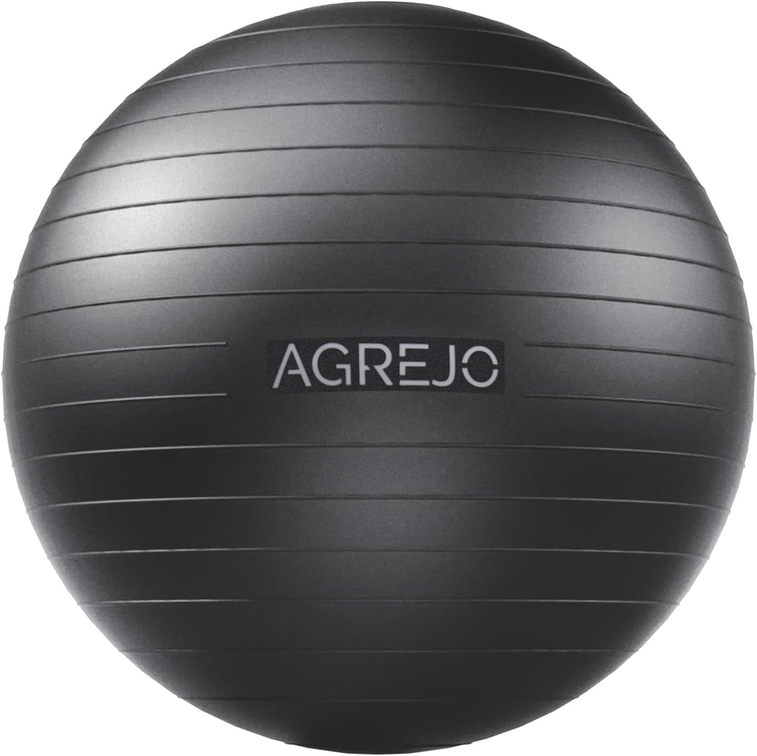 Displays the core product clearly on a clean white background to show shoppers exactly what they are purchasing - a branded exercise/stability ball.