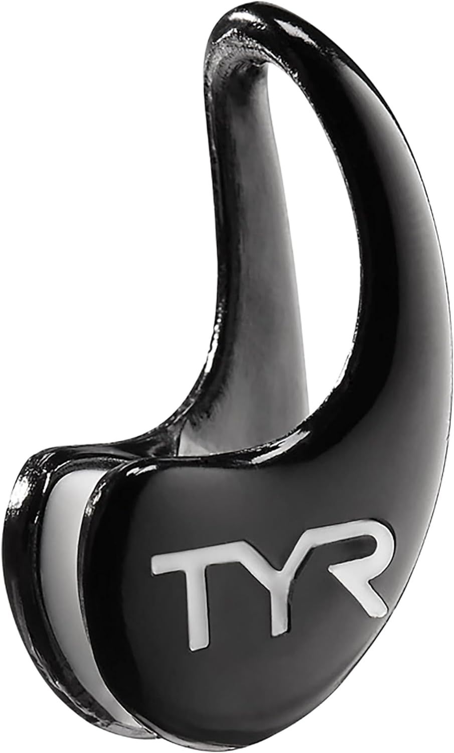 Displays the core product, a TYR nose clip, with clear visibility of its curved ergonomic shape and brand logo to help shoppers identify the item and understand its form factor.
