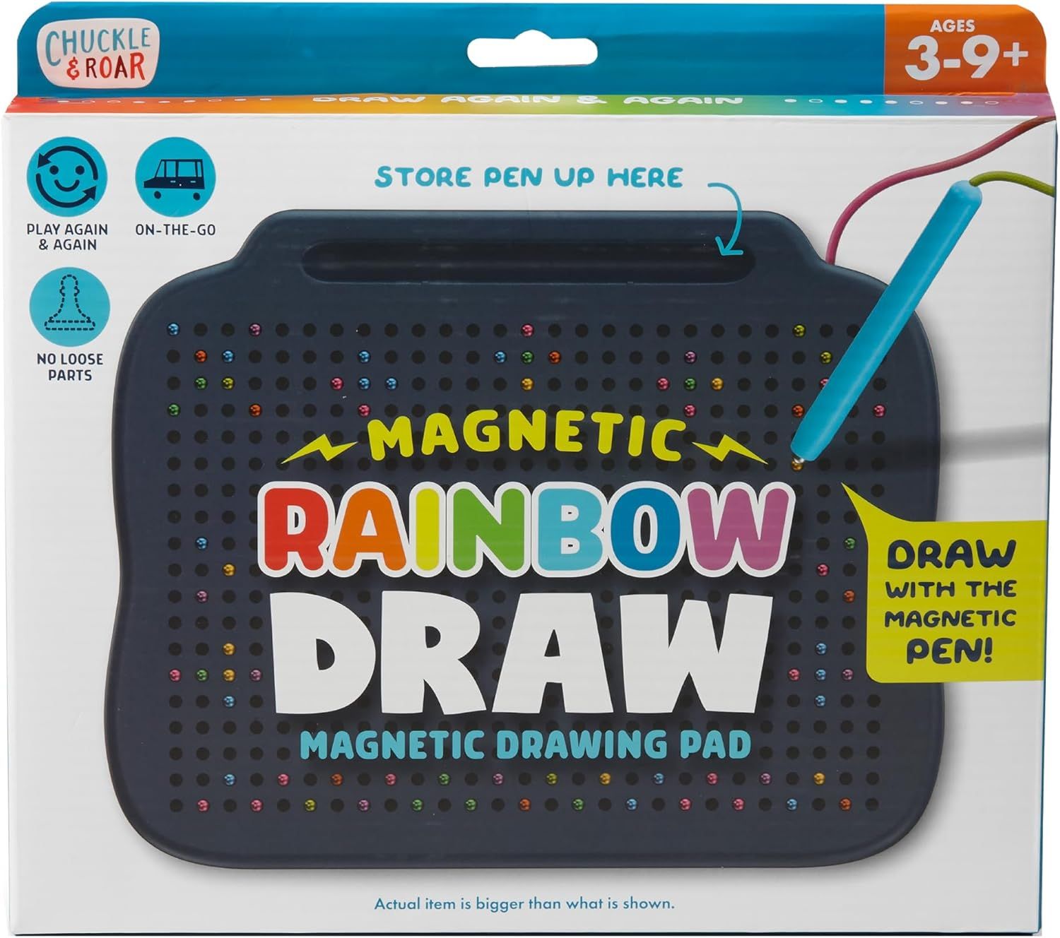 Shows the product in its retail packaging to communicate what the buyer will receive and how it is presented at point of purchase. Uses graphic overlays and callout badges to highlight key product…